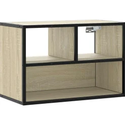 Tv-Meubels*vidaXL Tv-meubel 60x31x39,5 cm bewerkt hout metaal kleurig Sonoma eiken
