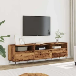 Tv-Meubels*vidaXL Tv-meubel 150x30x44,5 cm bewerkt hout kleurig Oud hout