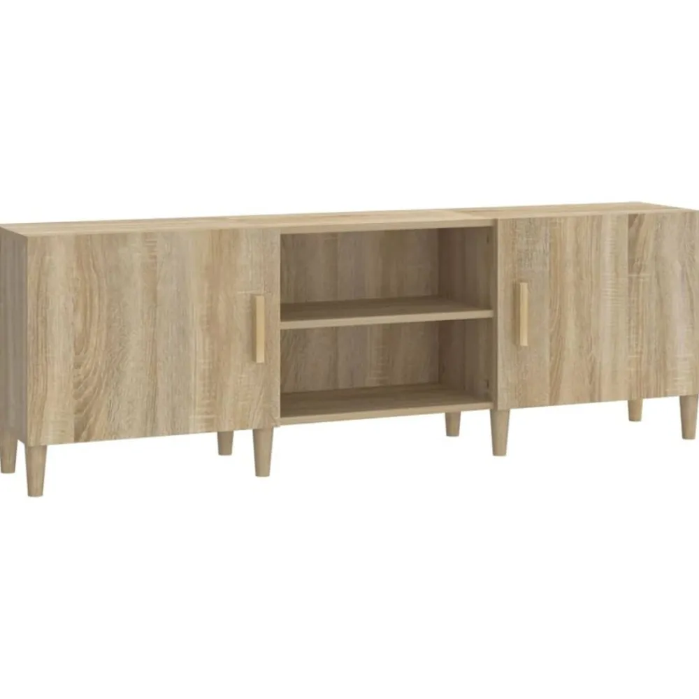 Tv-meubel 150x30x50 cm bewerkt hout kleurig>vidaXL Clearance