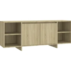 Tv-meubel 130x35x50 cm bewerkt hout kleurig>vidaXL Online