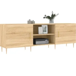 Tv-meubel 150x30x50 cm bewerkt hout kleurig><noscript><img width=