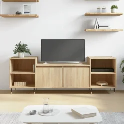 Tv-Meubels*vidaXL Tv-meubel 160x35x55 cm bewerkt hout kleurig Sonoma eiken