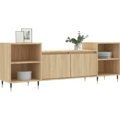 Tv-Meubels*vidaXL Tv-meubel 160x35x55 cm bewerkt hout kleurig Sonoma eiken