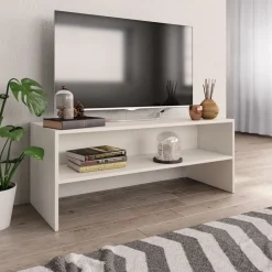 Tv-Meubels*vidaXL Tv-meubel 100x40x40 cm bewerkt hout Wit