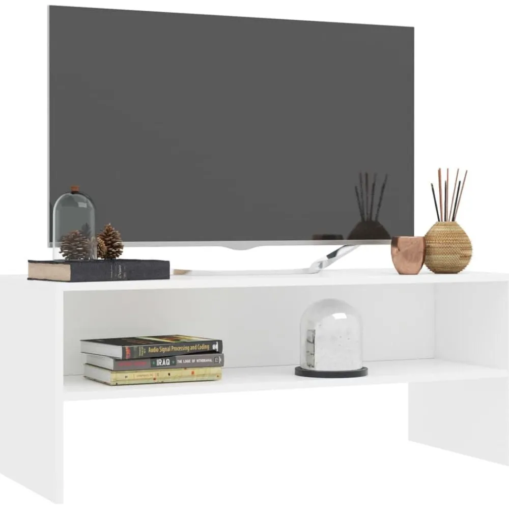 Tv-Meubels*vidaXL Tv-meubel 100x40x40 cm bewerkt hout Wit