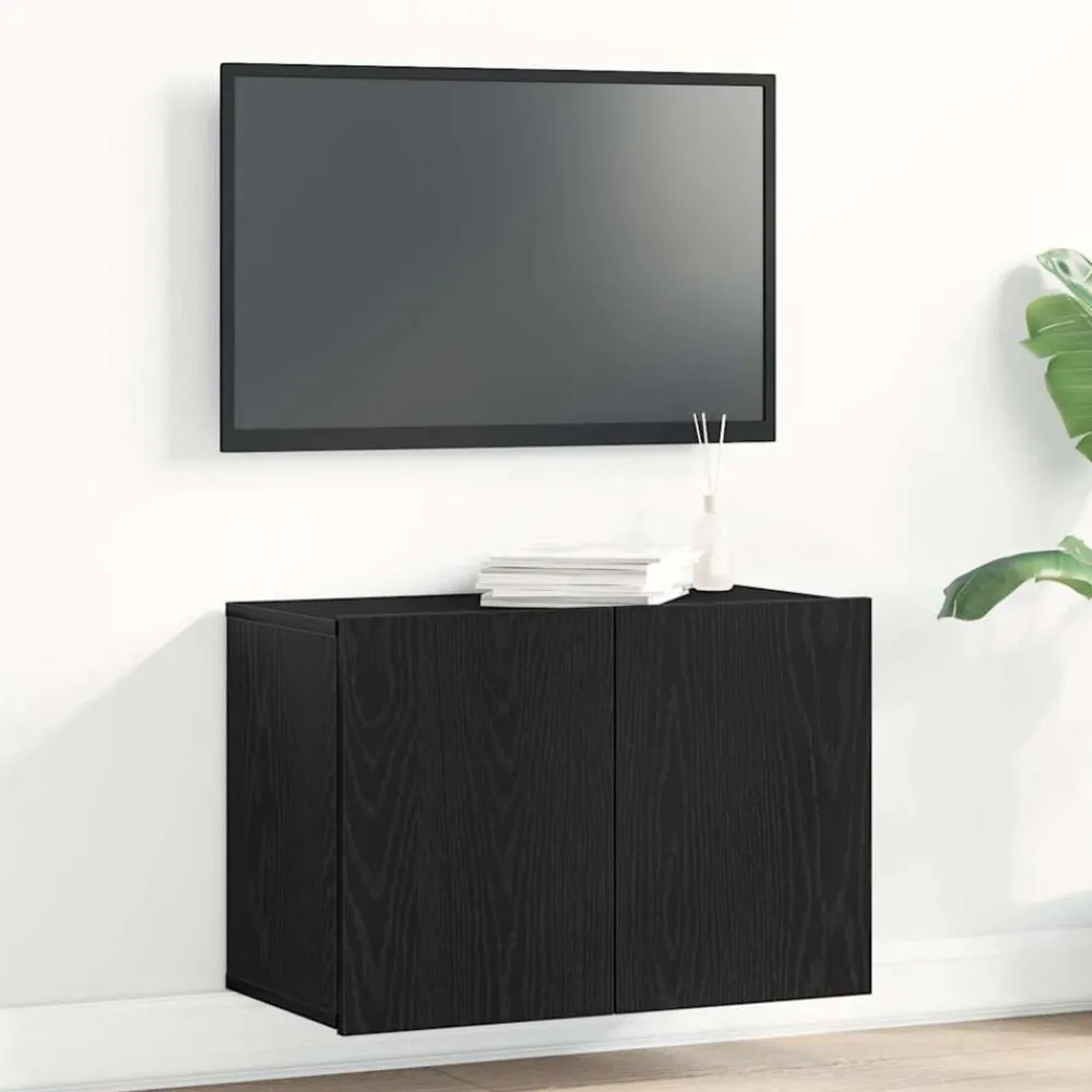 Kasten & Opbergmeubelen*vidaXL Tv-meubel 60x30x41 cm bewerkt hout zwart eikenkleurig