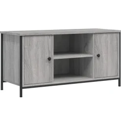 Tv-Meubels*vidaXL Tv-meubel 100x40x50 cm bewerkt hout eikenkleurig Grijs sonoma