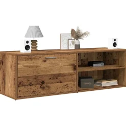 Tv-Meubels*vidaXL Tv-meubel 120x34x37 cm bewerkt hout kleurig Oud hout