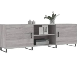 Tv-Meubels*vidaXL Tv-meubel 150x30x50 cm bewerkt hout eikenkleurig Grijs sonoma