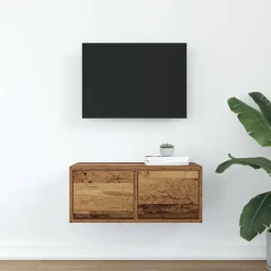 TV-meubel 60x31x25,5 cm bewerkt hout kleurig><noscript><img width=