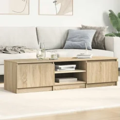 Tv-meubel 140x40x35,5 cm bewerkt hout kleurig><noscript><img width=