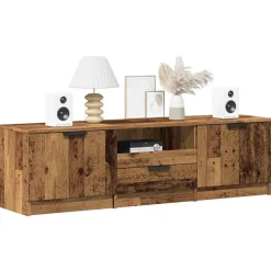 Tv-meubel 140x35x40 cm bewerkt hout kleurig>vidaXL Clearance