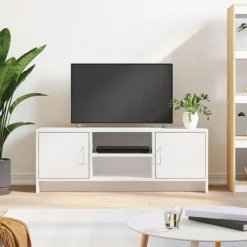 Tv-Meubels*vidaXL Tv-meubel 102x30x37,5 cm bewerkt hout Wit