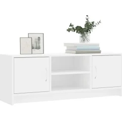 Tv-Meubels*vidaXL Tv-meubel 102x30x37,5 cm bewerkt hout Wit