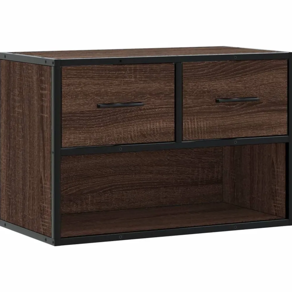 Tv-meubel 60x31x39,5 cm bewerkt hout metaal ig>vidaXL Outlet