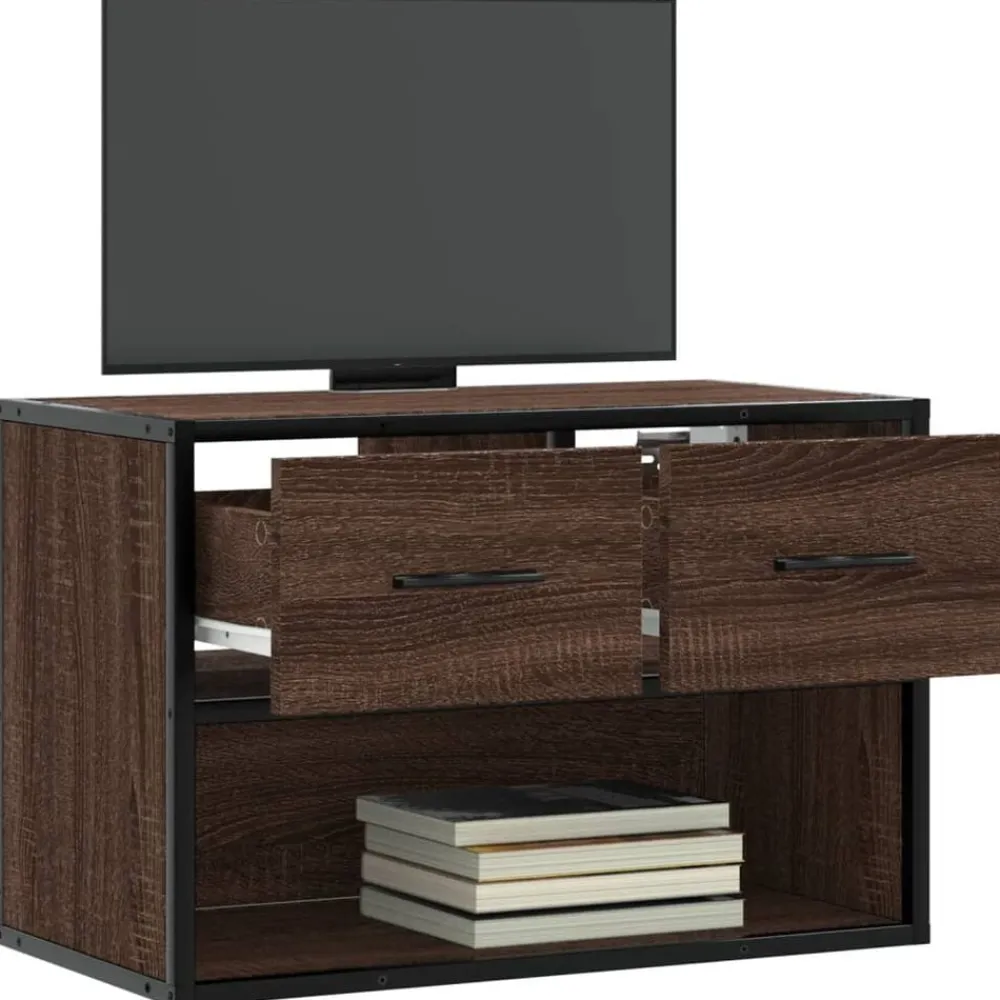 Tv-meubel 60x31x39,5 cm bewerkt hout metaal ig>vidaXL Outlet