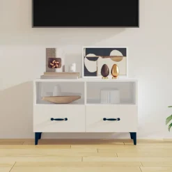 Tv-meubel 80x36x50 cm bewerkt hout>vidaXL Outlet