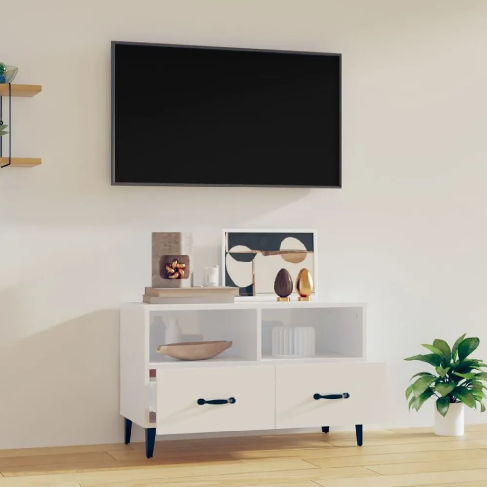 Tv-meubel 80x36x50 cm bewerkt hout>vidaXL Outlet