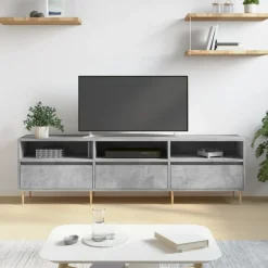 Tv-Meubels*vidaXL Tv-meubel 150x30x44,5 cm bewerkt hout Betongrijs