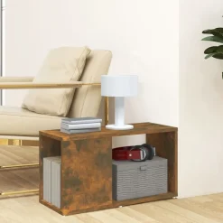 Boekenkasten & Wandplanken*vidaXL Tv-meubel 60x24x32 cm bewerkt hout kleurig Gerookt eiken