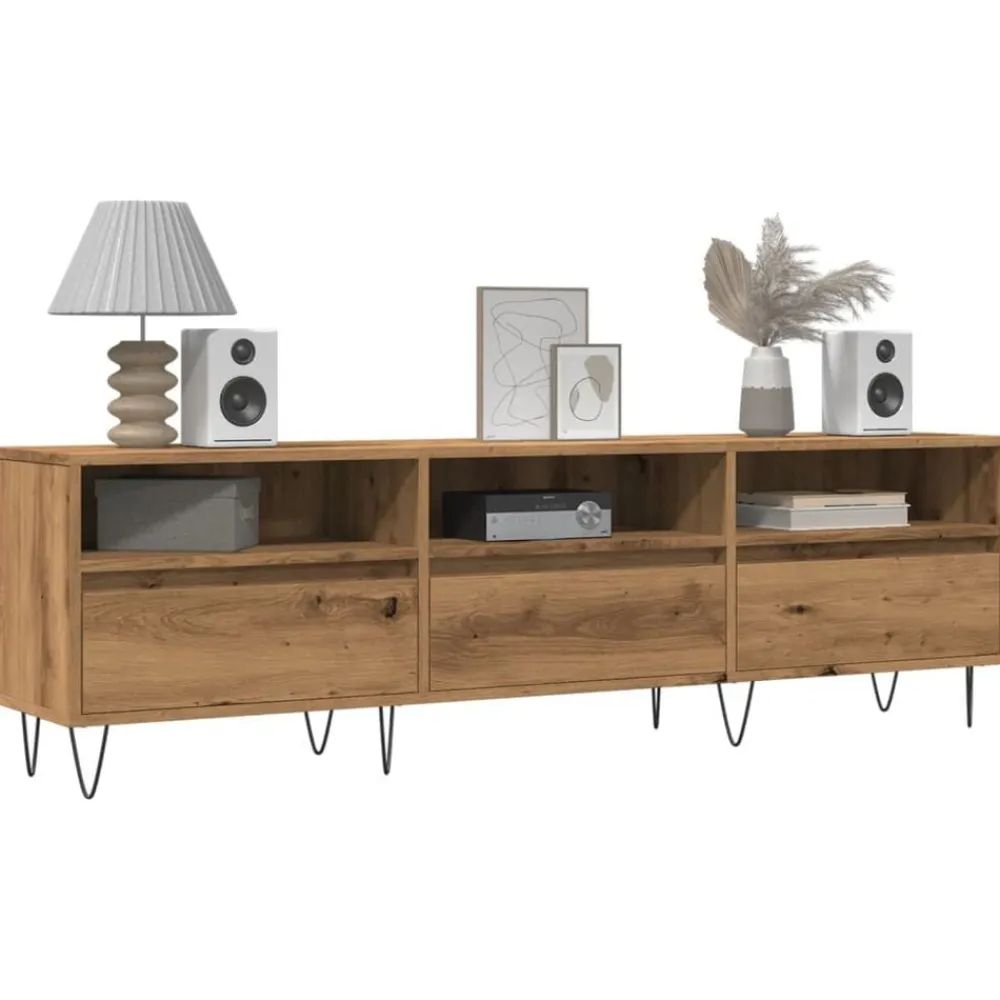 Tv-meubel 150x30x44,5 cm bewerkt hout kleurig>vidaXL Best