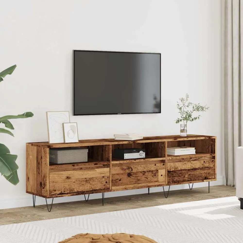 Tv-meubel 150x30x44,5 cm bewerkt hout kleurig>vidaXL Best