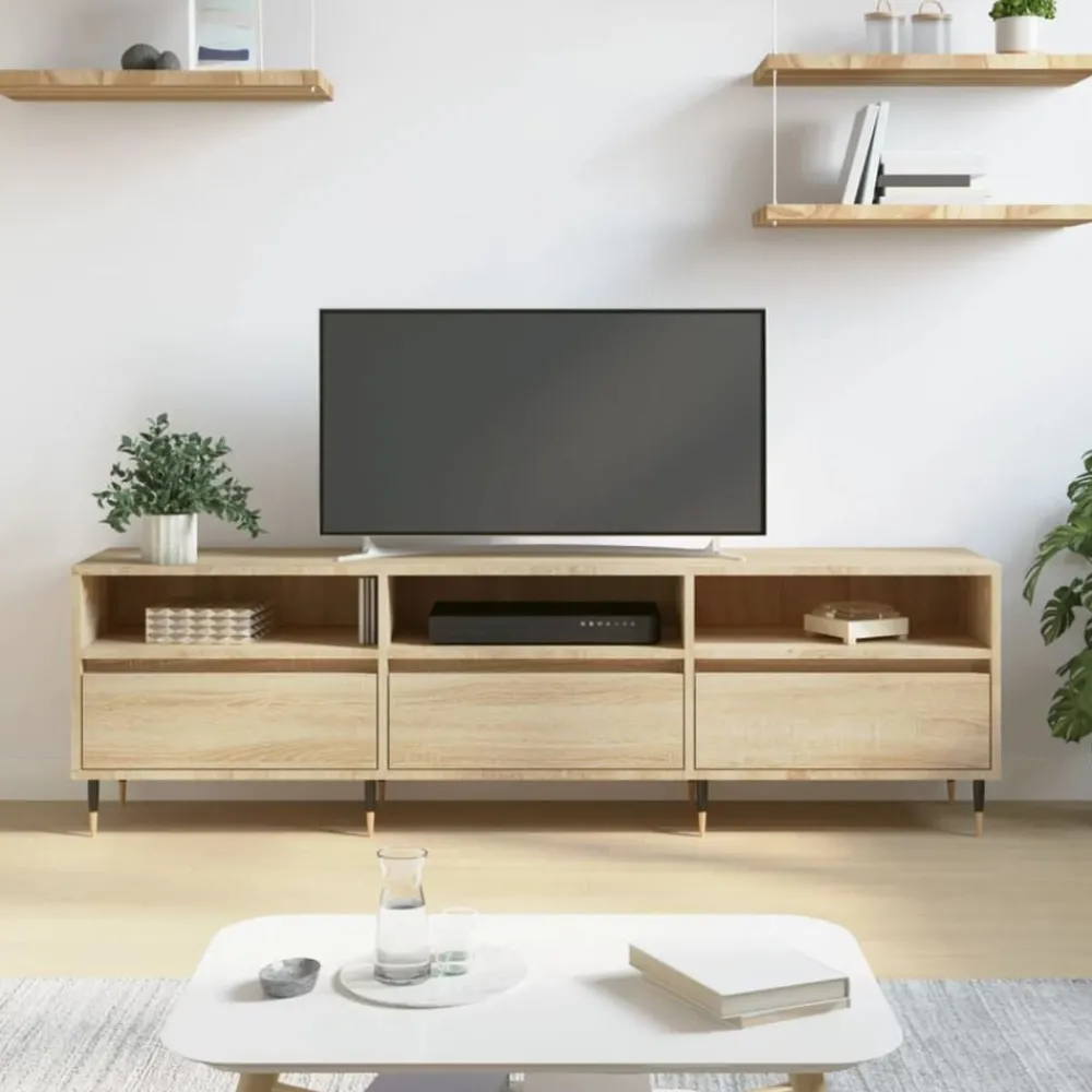 Tv-meubel 150x30x44,5 cm bewerkt hout kleurig>vidaXL Clearance