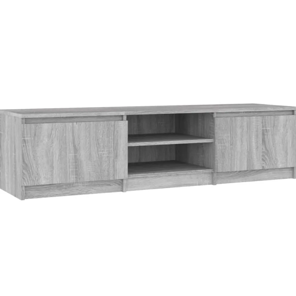 Tv-meubel 140x40x35,5 cm bewerkt hout eikenkleurig>vidaXL Online