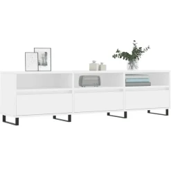 Tv-Meubels*vidaXL Tv-meubel 150x30x44,5 cm bewerkt hout Wit
