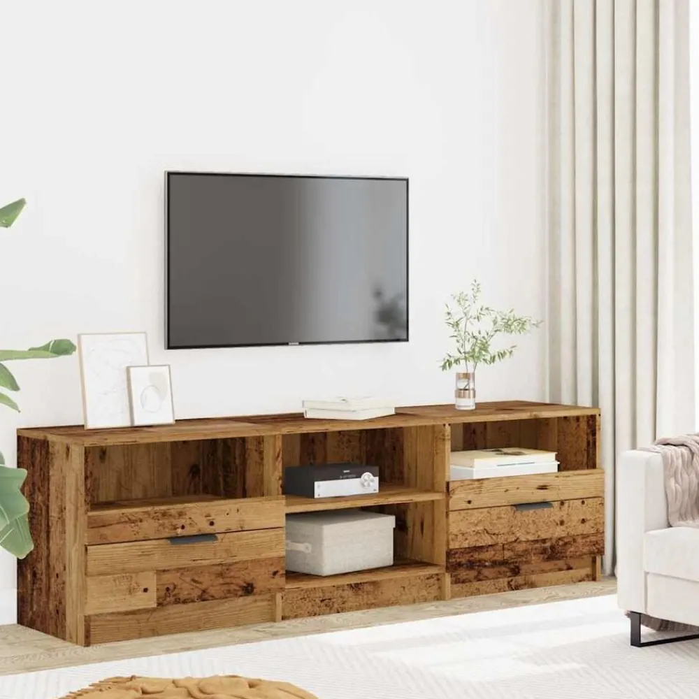 Tv-Meubels*vidaXL Tv-meubel 150x33,5x45 cm bewerkt hout kleurig Oud hout