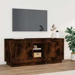 Tv-Meubels*vidaXL Tv-meubel 102x35x45 cm bewerkt hout kleurig Gerookt eiken