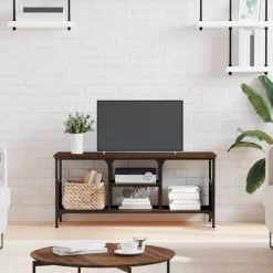 Tv-meubel 100x35x45 cm bewerkt hout en ijzer>vidaXL
