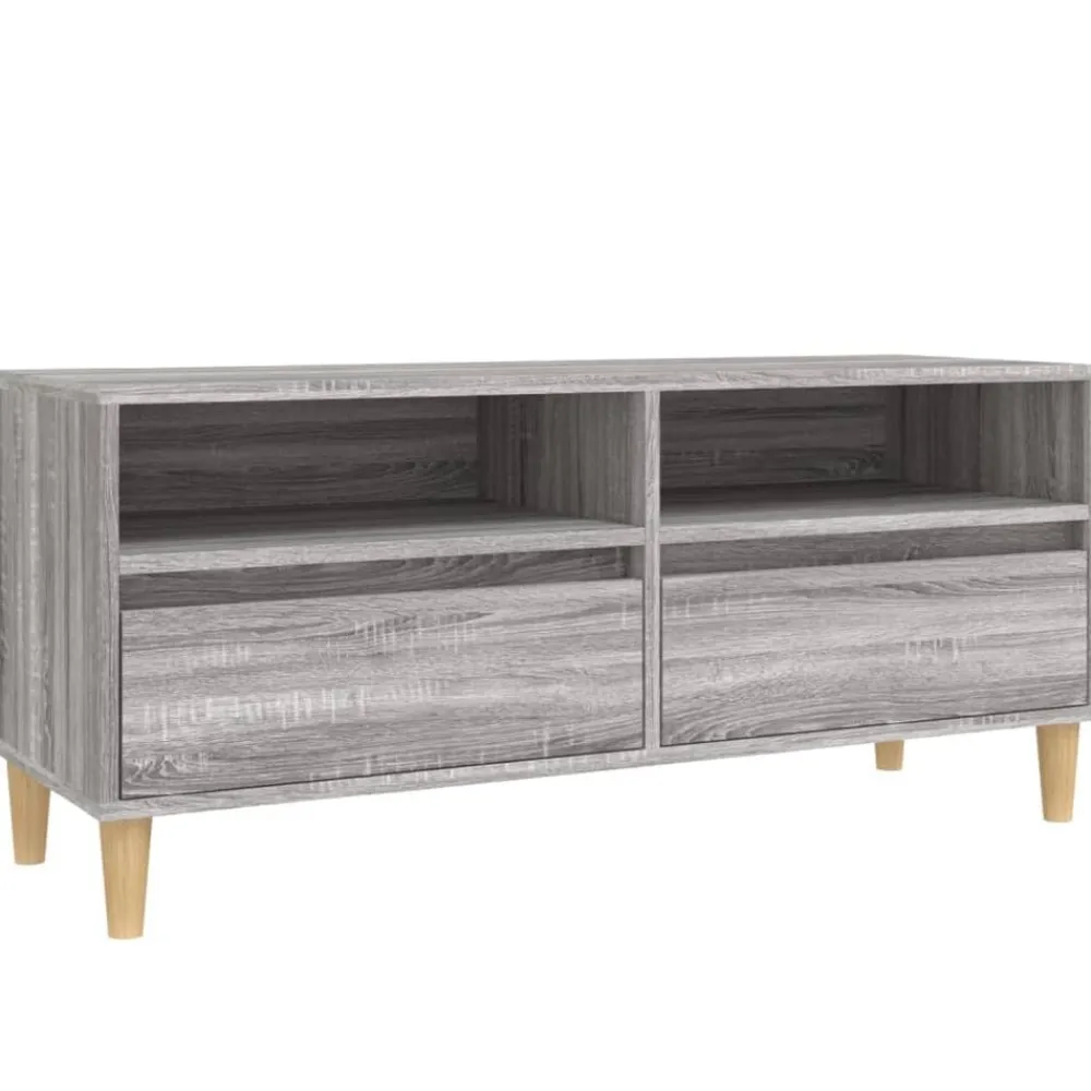 Tv-meubel 100x34,5x44,5 cm bewerkt hout eikenkleur>vidaXL Hot