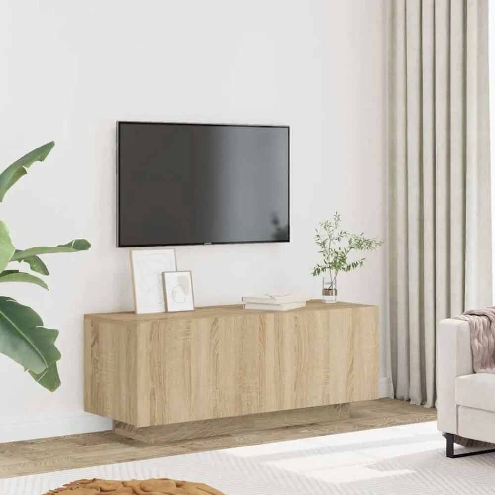 Tv-meubel 100x35x40 cm bewerkt hout kleurig>vidaXL New