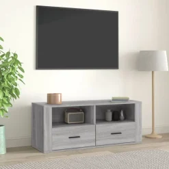 Tv-meubel 100x35x40 cm bewerkt hout eikenkleurig>vidaXL New