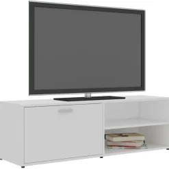 Tv-Meubels*vidaXL Tv-meubel 120x34x37 cm bewerkt hout Wit