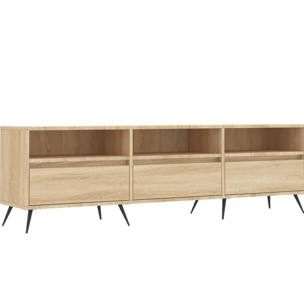 Tv-Meubels*vidaXL Tv-meubel 150x30x44,5 cm bewerkt hout kleurig Sonoma eiken