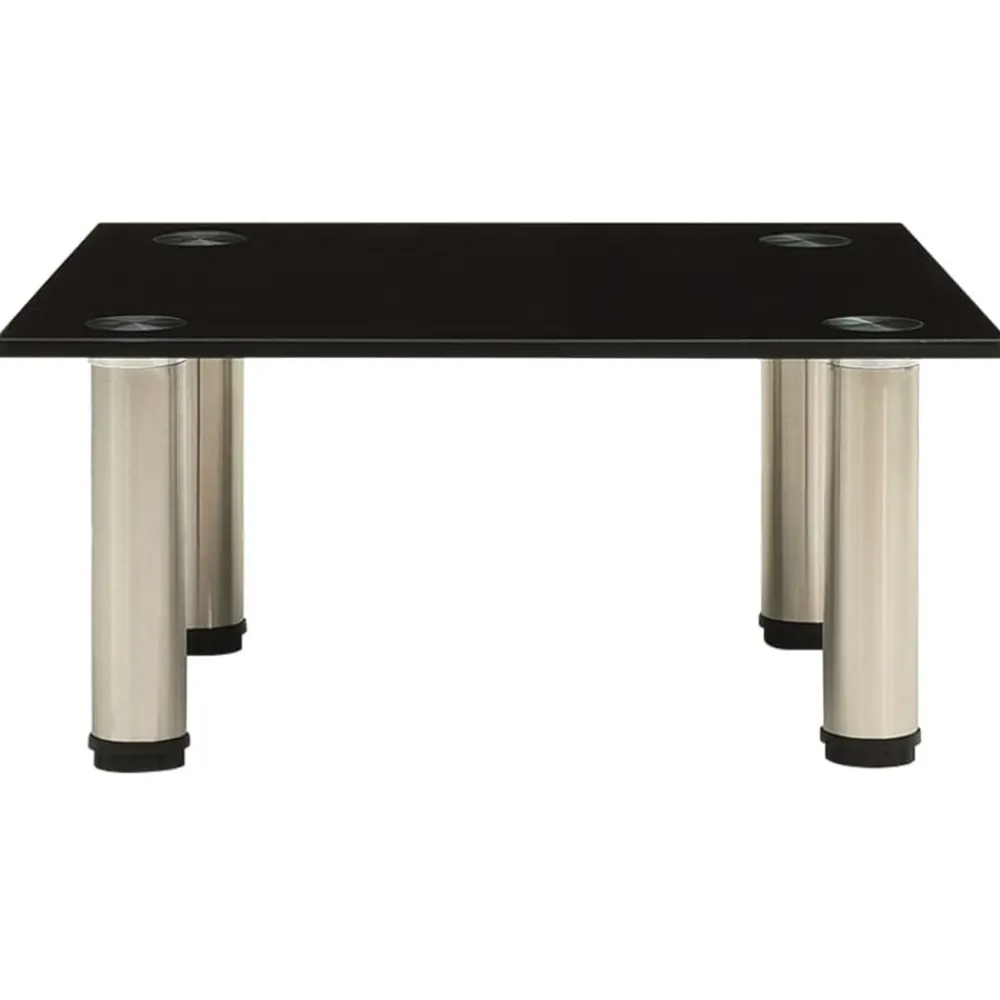 Tv-Meubels*vidaXL Tv-meubel 40x35x17 cm gehard glas Zwart