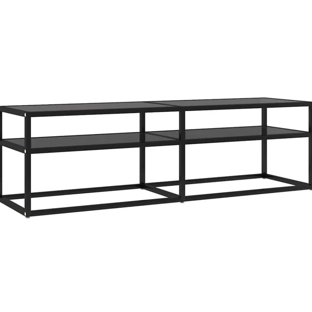 Tv-meubel 140x40x40,5 cm gehard glas>vidaXL Hot