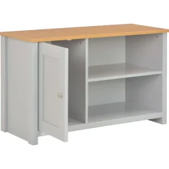 Tv-meubel 95x39x58 cm grijs>vidaXL Hot