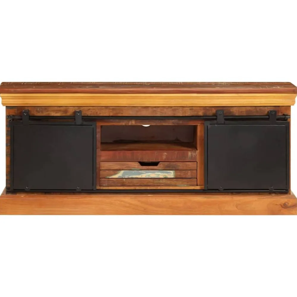 Tv-meubel 110x30x45 cm massief gerecycled hout>vidaXL Sale