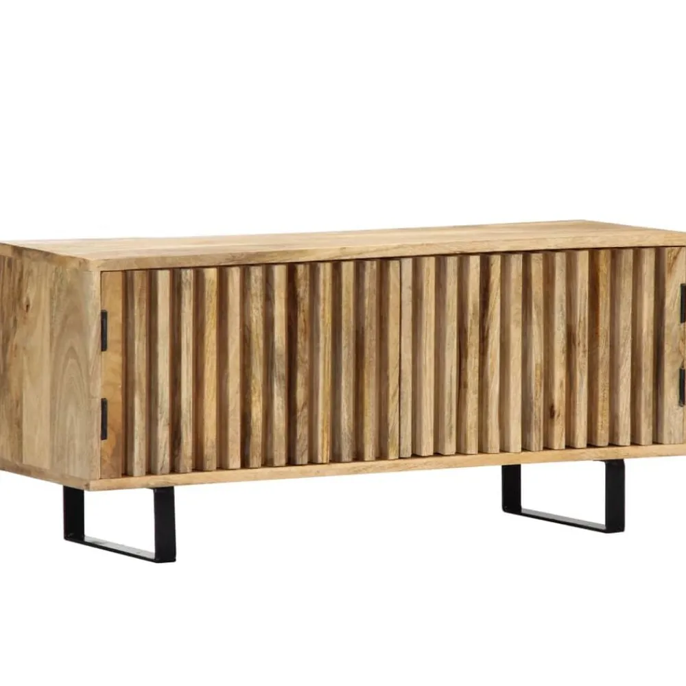 Tv-meubel 90x30x40 cm massief mangohout>vidaXL