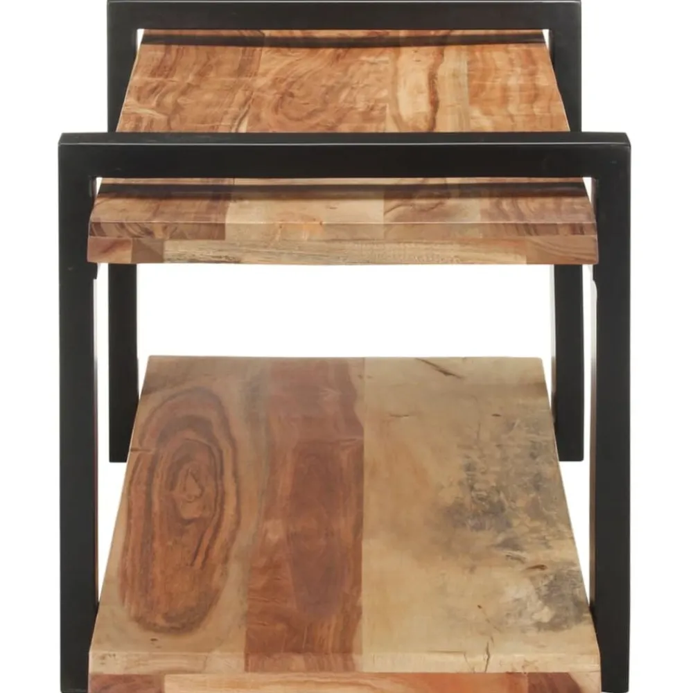 Tv-meubel 90x40x40 cm massief acaciahout>vidaXL New