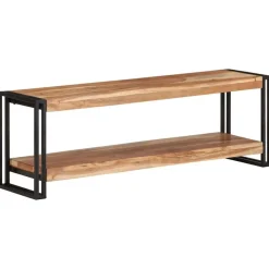 Tv-Meubels*vidaXL Tv-meubel 120x30x40 cm massief acaciahout Zwart