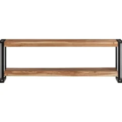 Tv-Meubels*vidaXL Tv-meubel 120x30x40 cm massief acaciahout Zwart
