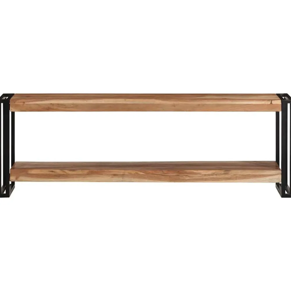 Tv-Meubels*vidaXL Tv-meubel 120x30x40 cm massief acaciahout Zwart