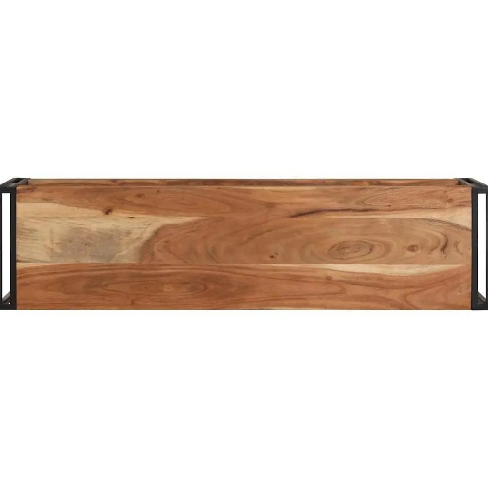 Tv-Meubels*vidaXL Tv-meubel 120x30x40 cm massief acaciahout Zwart