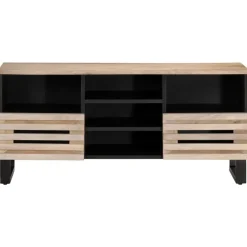 Kasten & Opbergmeubelen*vidaXL Tv-meubel 100x34x46 cm massief mangohout Lichtbruin