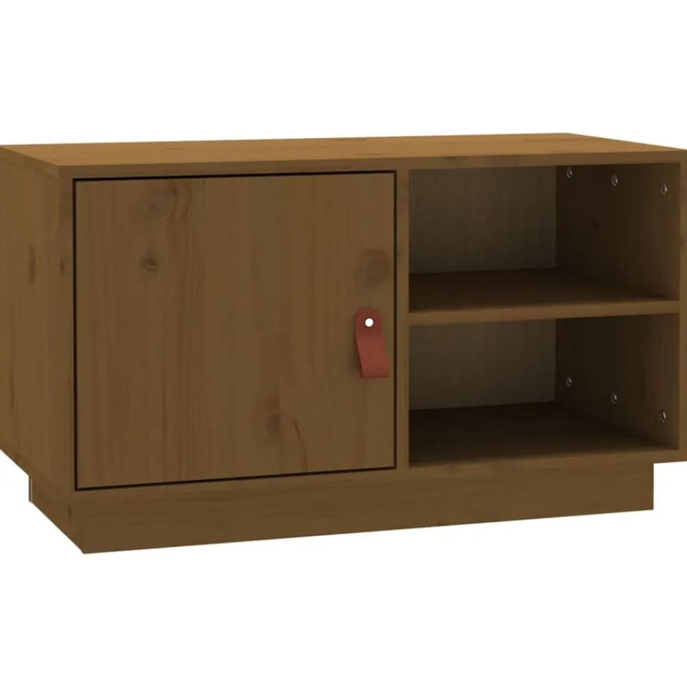 Tv-meubel 70x34x40 cm massief grenenhout>vidaXL New