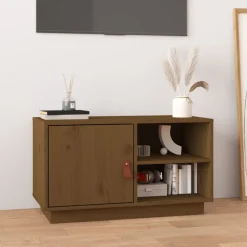 Tv-meubel 70x34x40 cm massief grenenhout>vidaXL New